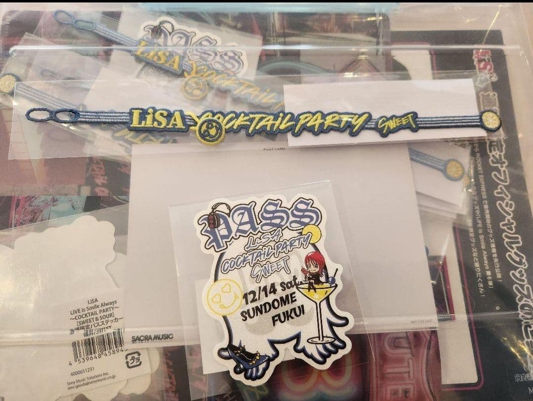 LiSA COCKTAIL PARTY パスステッカー 全 コンプ1セット