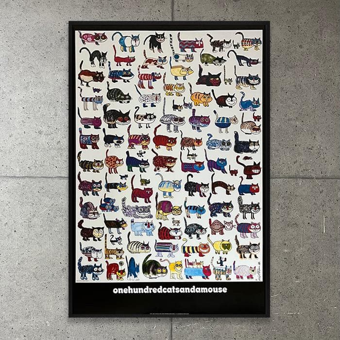 額装品/100 Cats and a Mouse/ヴィットリオ フィオルッチ