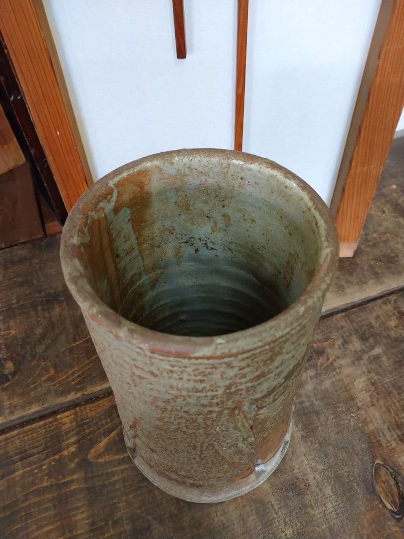 益子焼 花入れ 花瓶 花びん 成井立歩