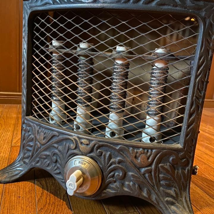 電気ストーブ　ビンテージ　ジャンク　昭和レトロ　オブジェ　店舗什器