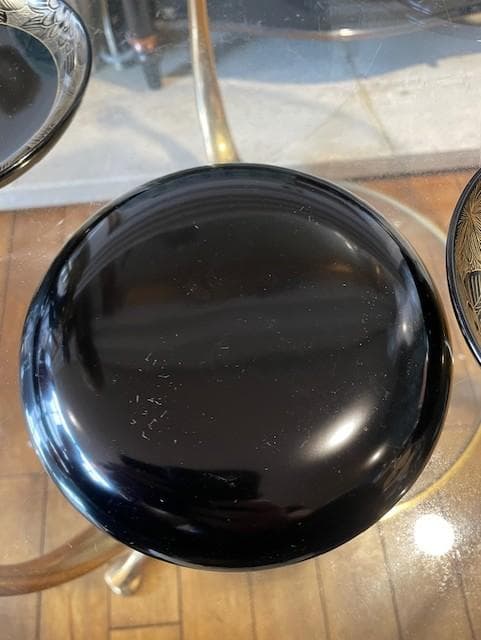 七宝堂 漆製 花模様 膳 5枚セット