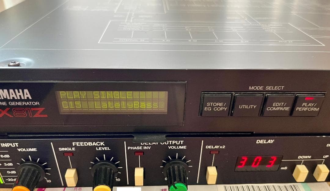 FM音源 YAMAHA TX81Z + ROLAND SDE-2000セット