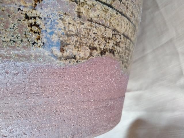 高取焼　笹山登古 壺　瓶　 鉢　広口 　底20口29/31高44cm