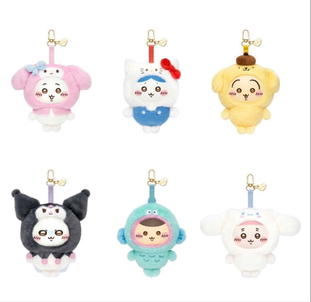 ちいかわ×サンリオ キャラクターズ　きらめっこ　kiramekko 6種　コンプ