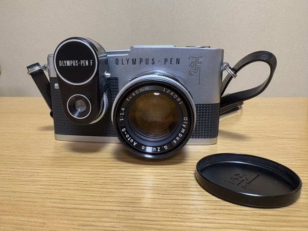 OLYMPUS PEN F 一眼レフカメラ 40mm 100mm レンズ付き