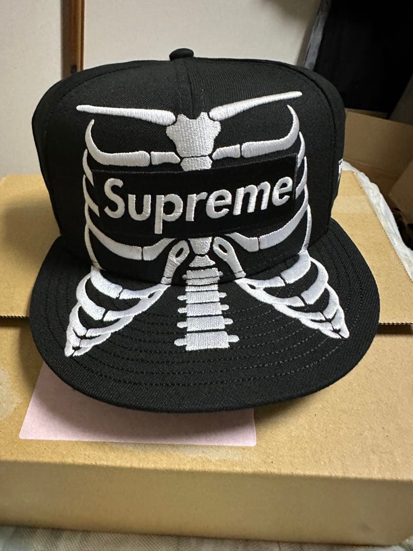 帽子 Supreme bones box logo New Era 7 3/4