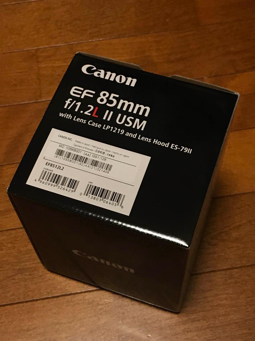 レンズ(単焦点) Cannon ef 85mm f1.2L II USM
