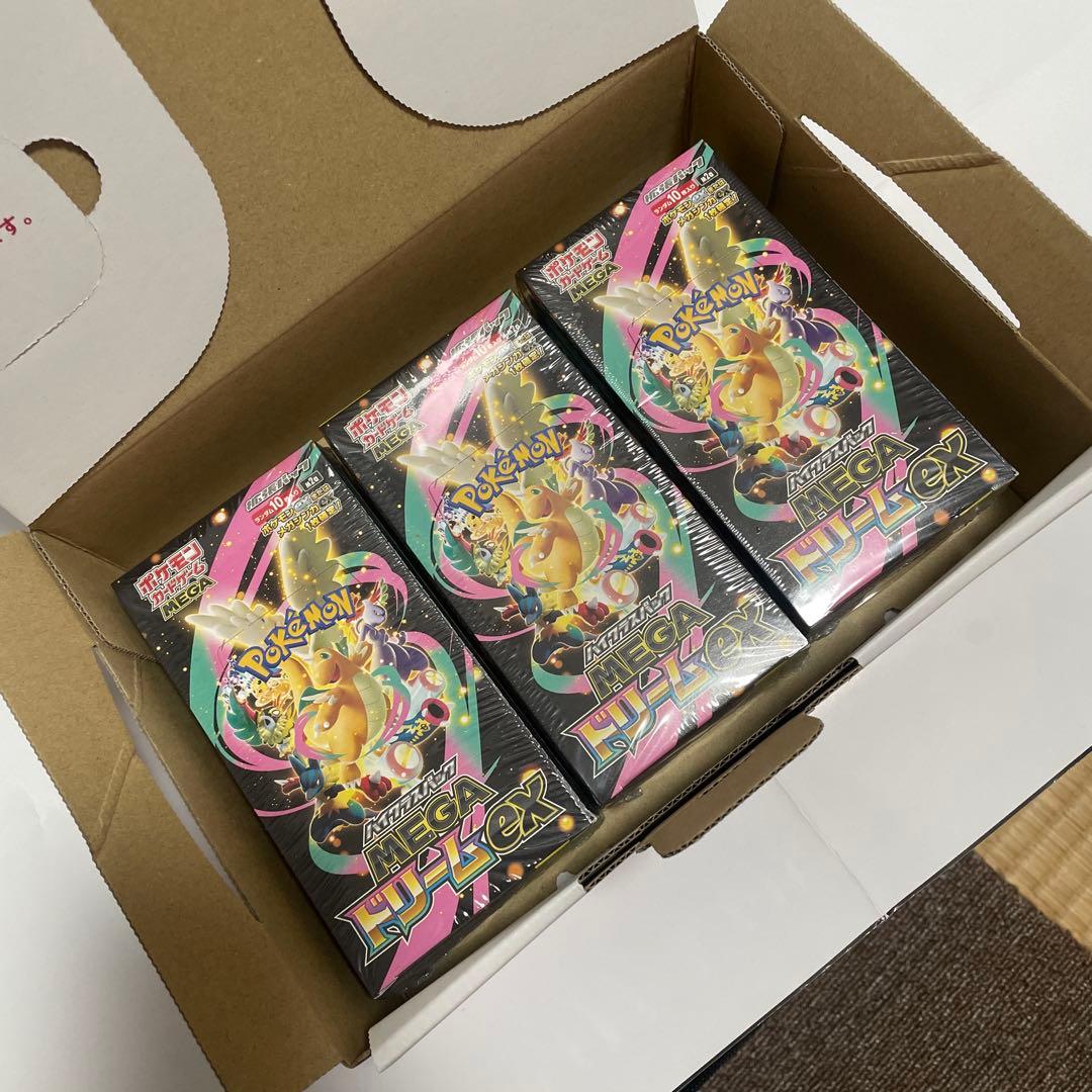 ポケモンカードゲーム　MEGAドリームex【3box】シュリンク付き