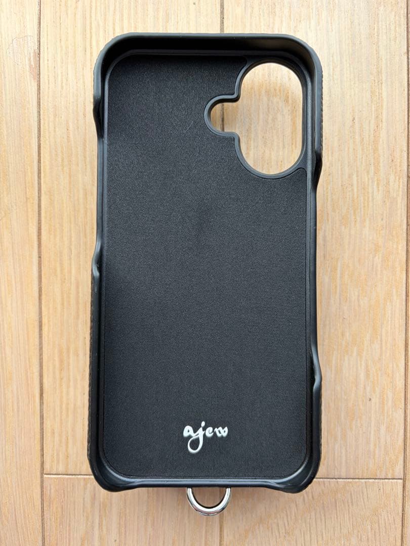 【未使用品】ajew iPhone16 ショルダーストラップ付ケース