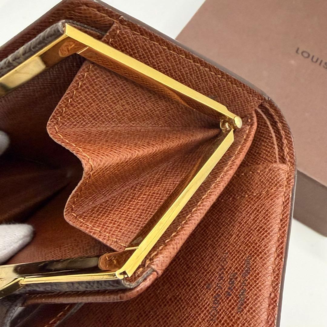 ルイヴィトン☆ポルトモネヴィエノワ 二つ折りがま口折り財布 M61663