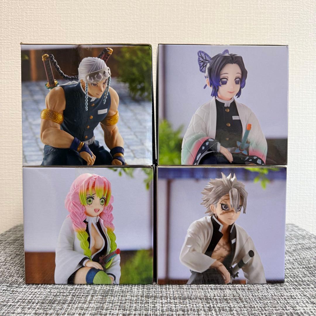 【未開封品】鬼滅の刃 ちょこのせプレミアムフィギュア 柱合会議 4体セット