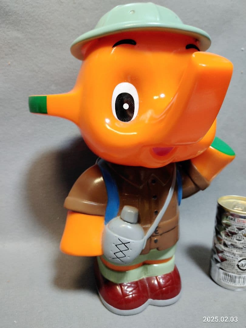 昭和レトロ 佐藤製薬 サトちゃん 探検隊カウンター用 ソフビ貯金箱