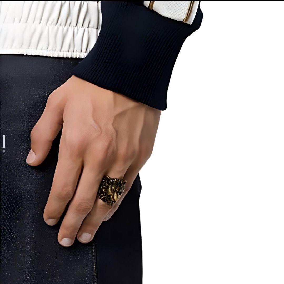 専用　新品 GUCCI グッチ ライオンヘッド リング 指輪 19号 ゴールド