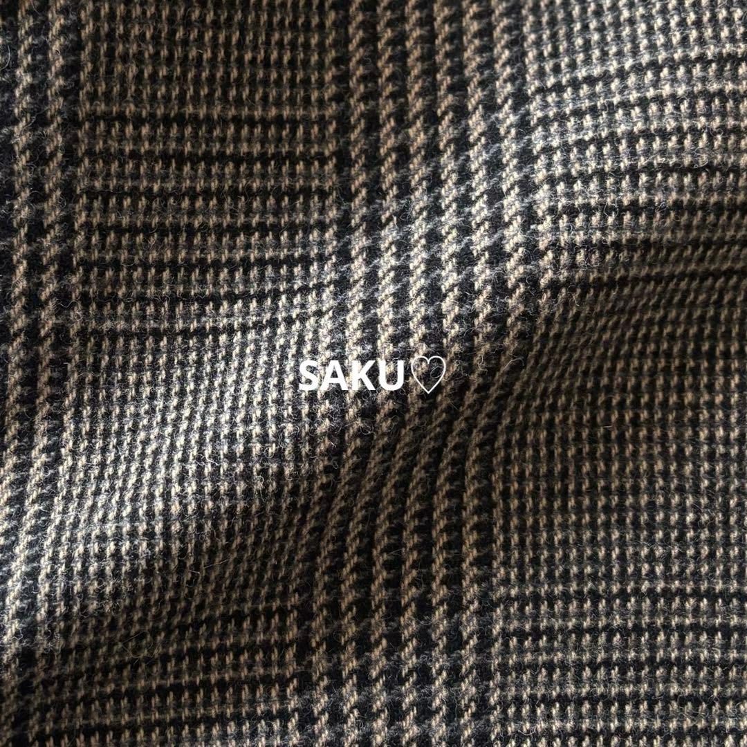 ゆうこりん❣️定価7万 MOGA グレンチェックジャケットコート サイズ2