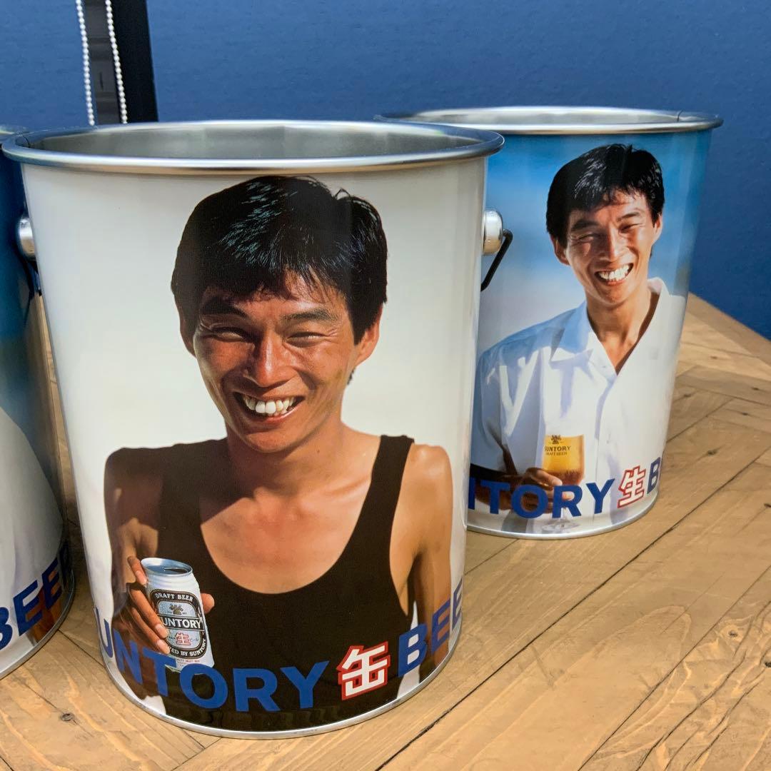 明石家さんまSUNTORY缶バケツ　4個セット