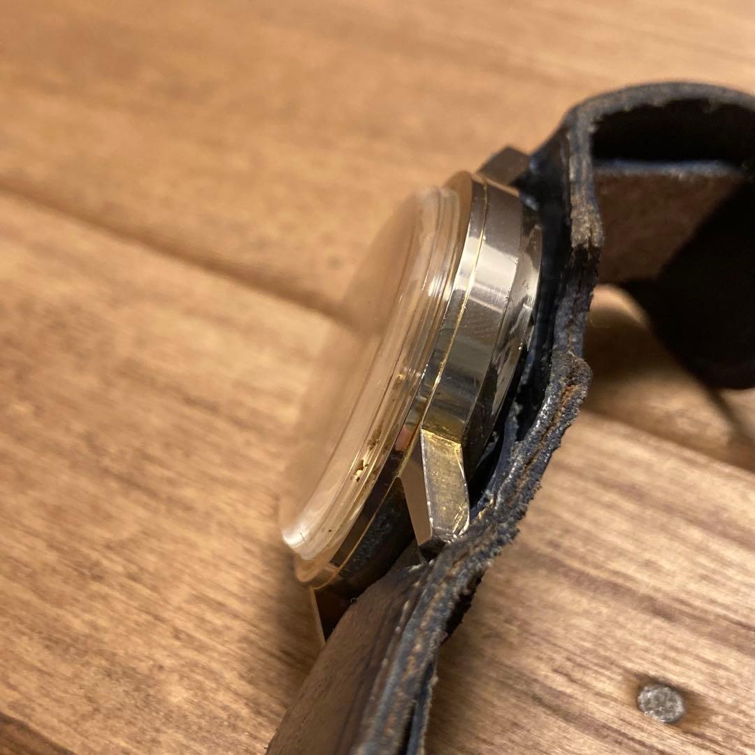 ビンテージ チャーリーザツナ 手巻き腕時計 レザーベルト USAアドバタイジング