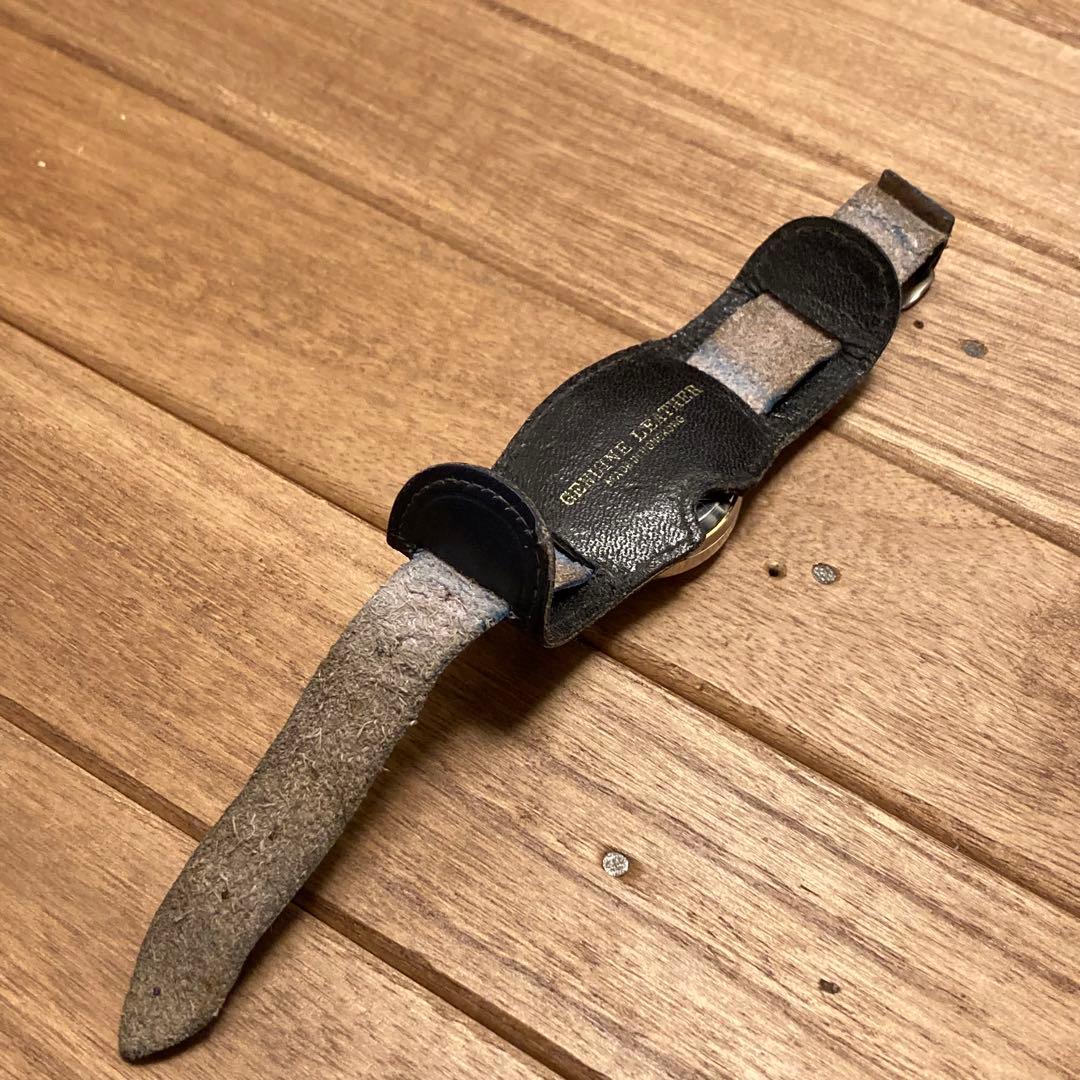 ビンテージ チャーリーザツナ 手巻き腕時計 レザーベルト USAアドバタイジング