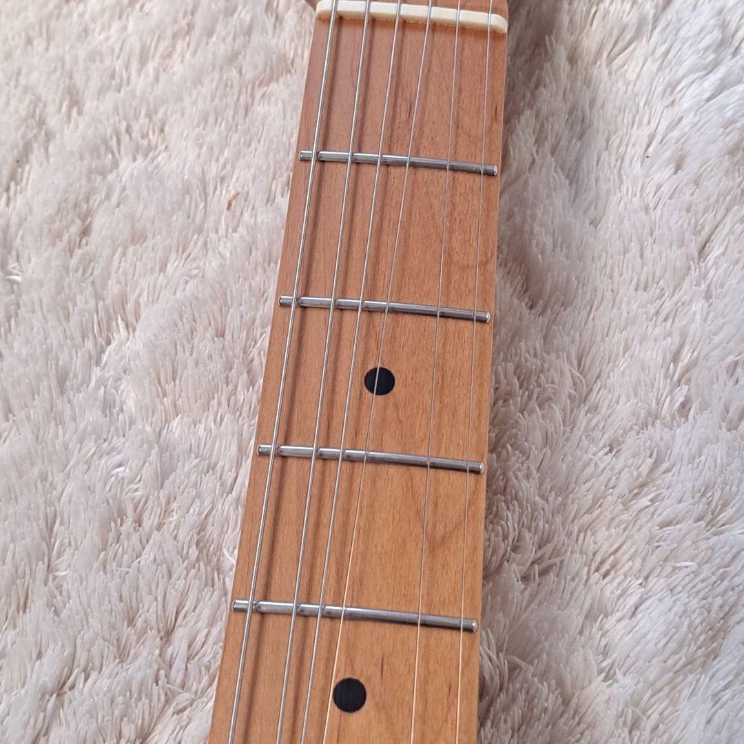 テレキャスターエレキギター　ローステッドメイプルネック ステンレス製フレット