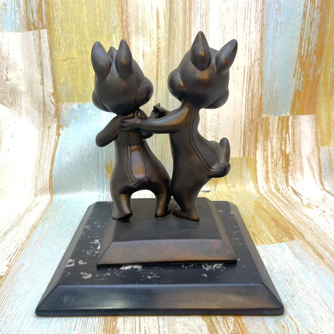 激レア★チップとデール Chip＆Dale チップ＆デール ブロンズ像