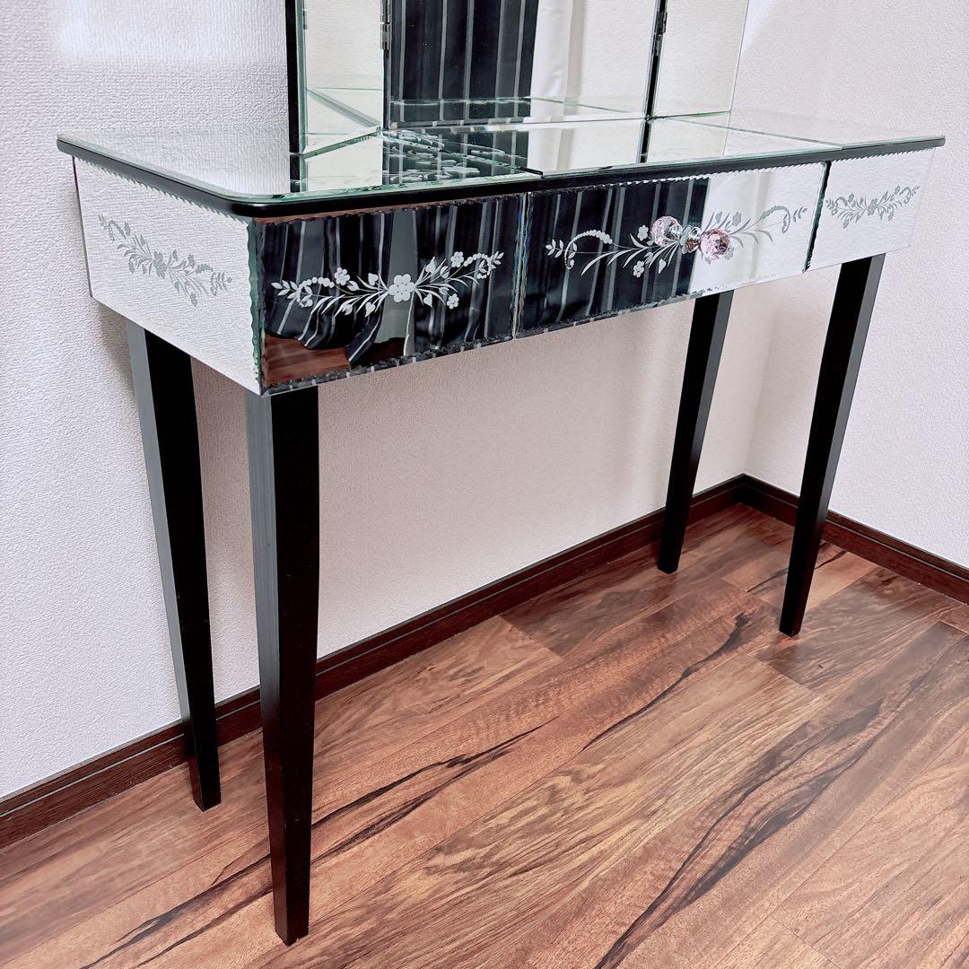 希少 ローラアシュレイ ベネチアン 三面鏡 ドレッサー 化粧台 鏡台 廃盤モデル