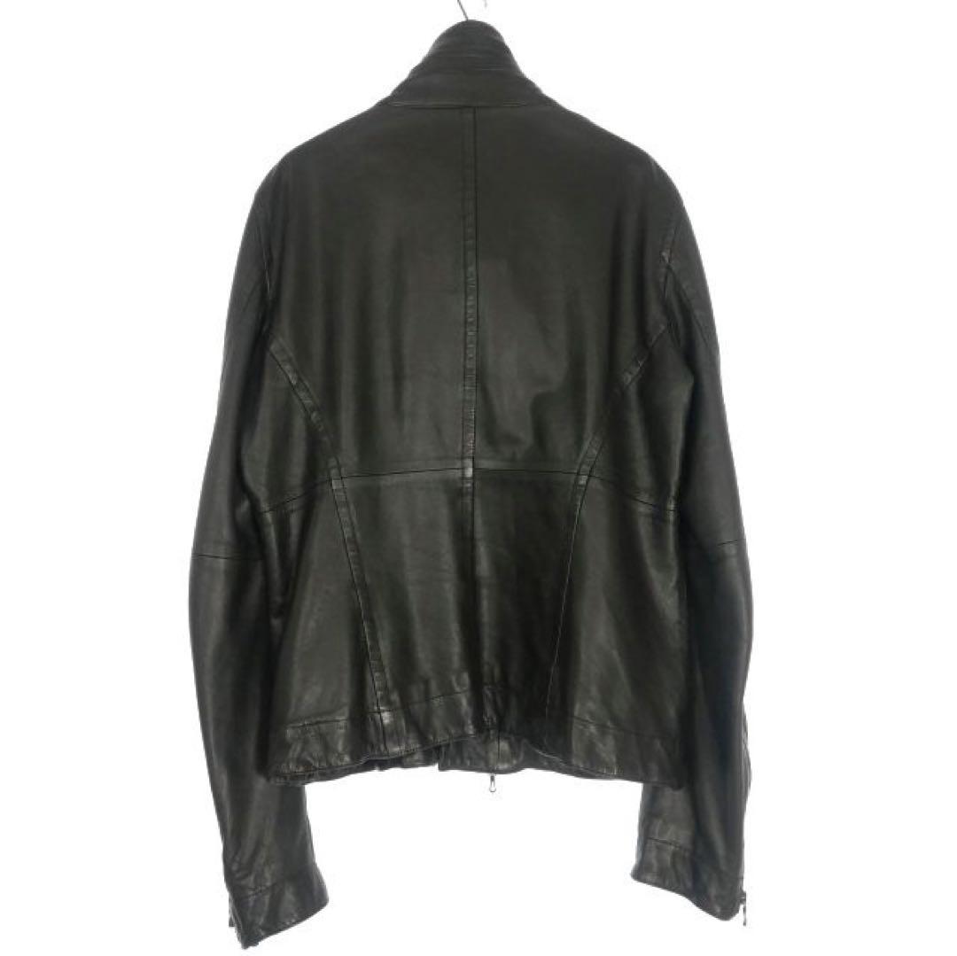 ユリウス JULIUS ジャットネックレザーライダースジャケット