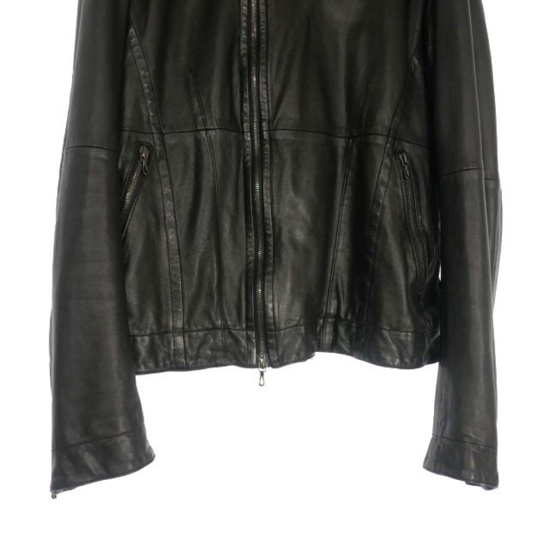 ユリウス JULIUS ジャットネックレザーライダースジャケット