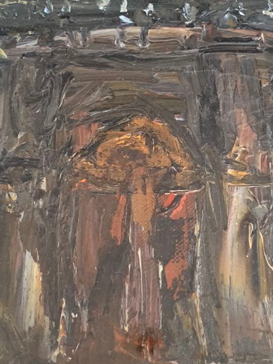 大幅値下げしました！中川力　絵画　「ノートルダム」4号　額縁付