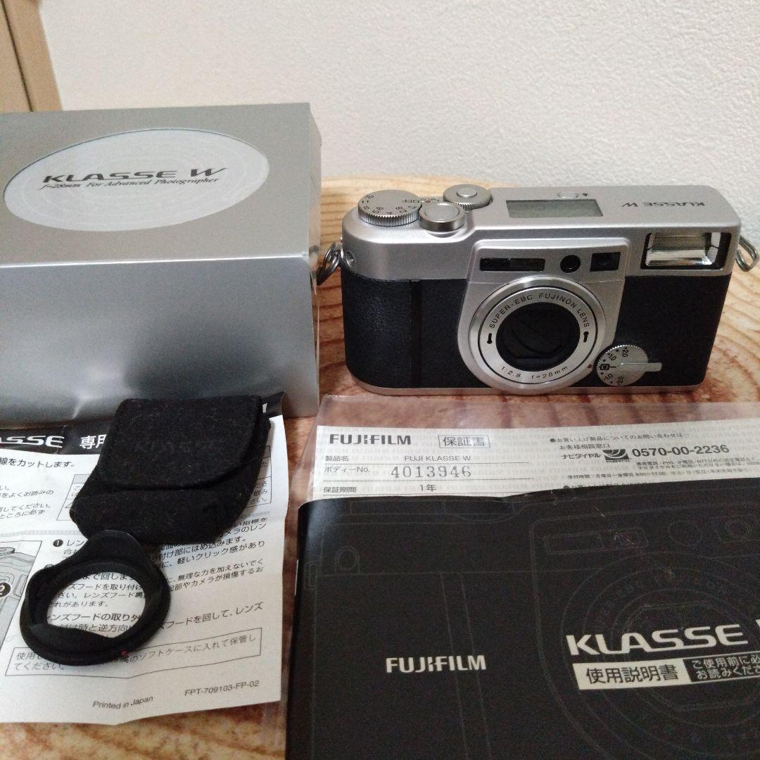 FUJIFILM　KLASSE W クラッセW 取説・専用フード付き