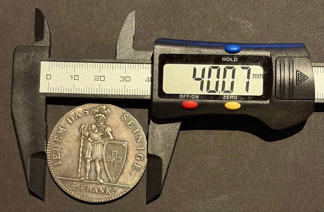 【歴史遺産級】1816年 スイス州貨 4フラン アッペンツェル銀貨