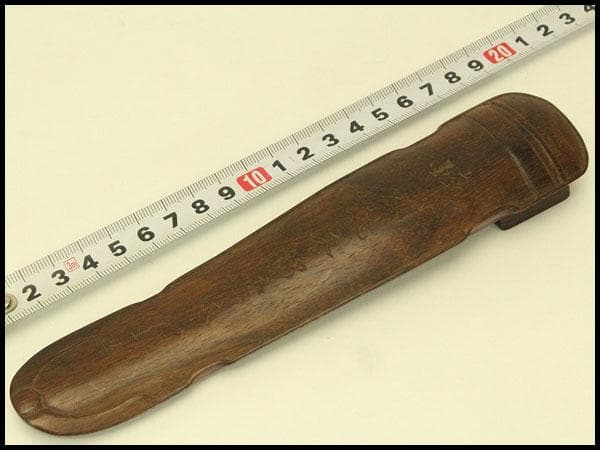 唐木 紫檀 琴形 置物 文房四宝(HA531)