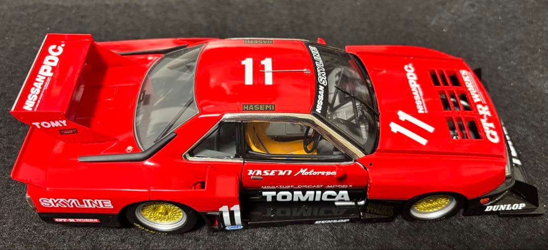 希少箱付きラス1 トミカエブロ　スカイラインRSスーパーシルエット　前期