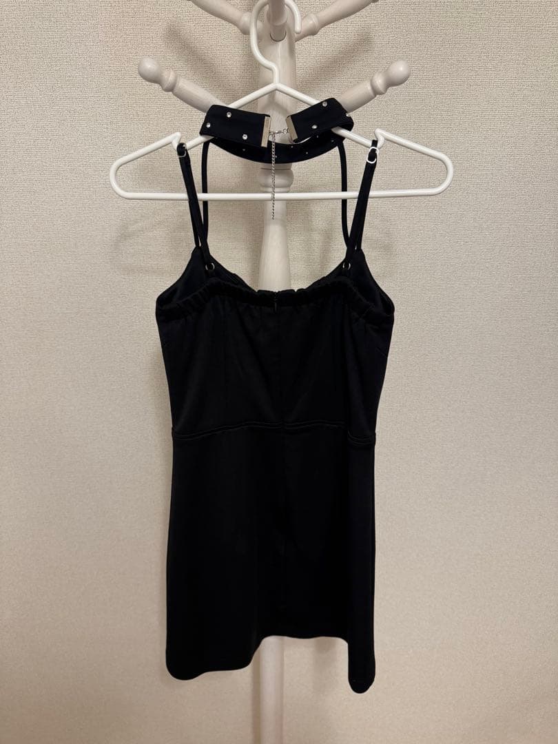 ROBE de FLEURS Glossy Mサイズドレス　ブラック