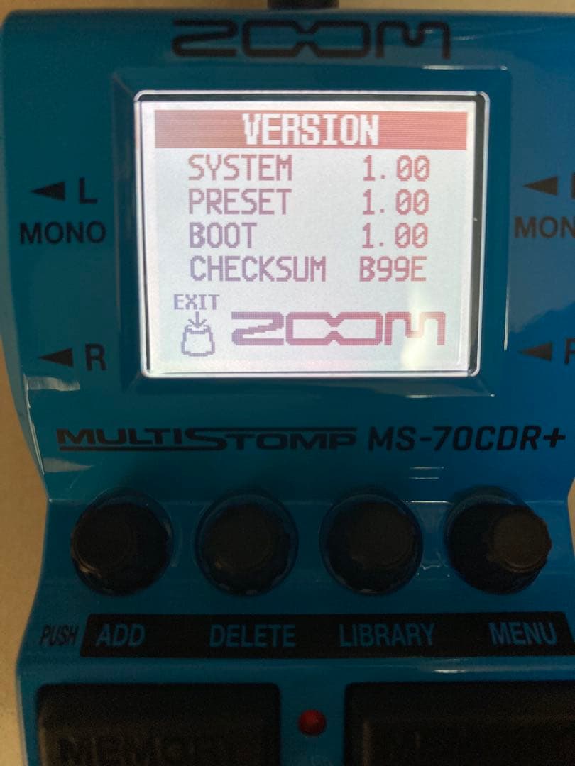 ZOOM MS-70CDR+(マルチエフェクター、中古)