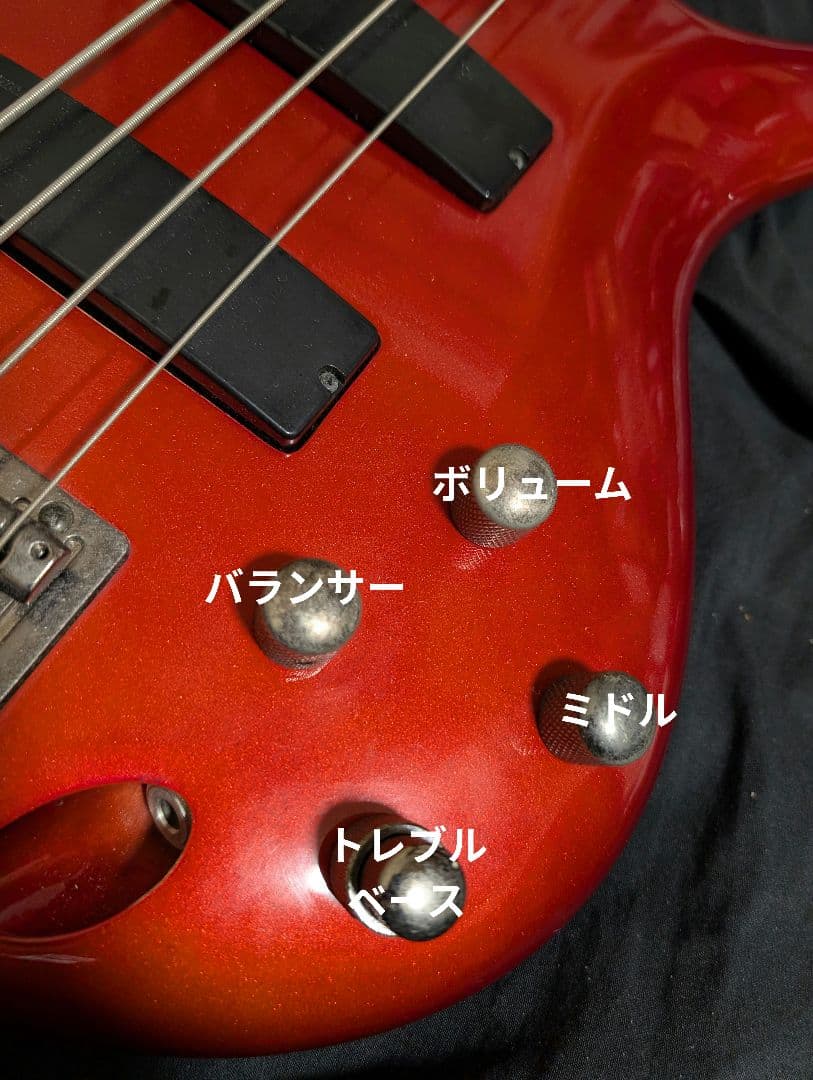 メンテ済み Ibanez SR300 定価54000円 レッドラメ 赤 CA