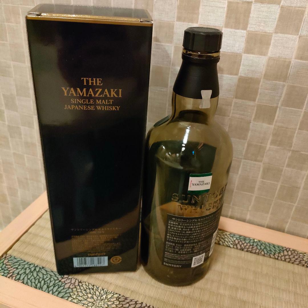 【空便　未洗浄】山崎 18年 シングルモルトウイスキー 700ml　箱付き