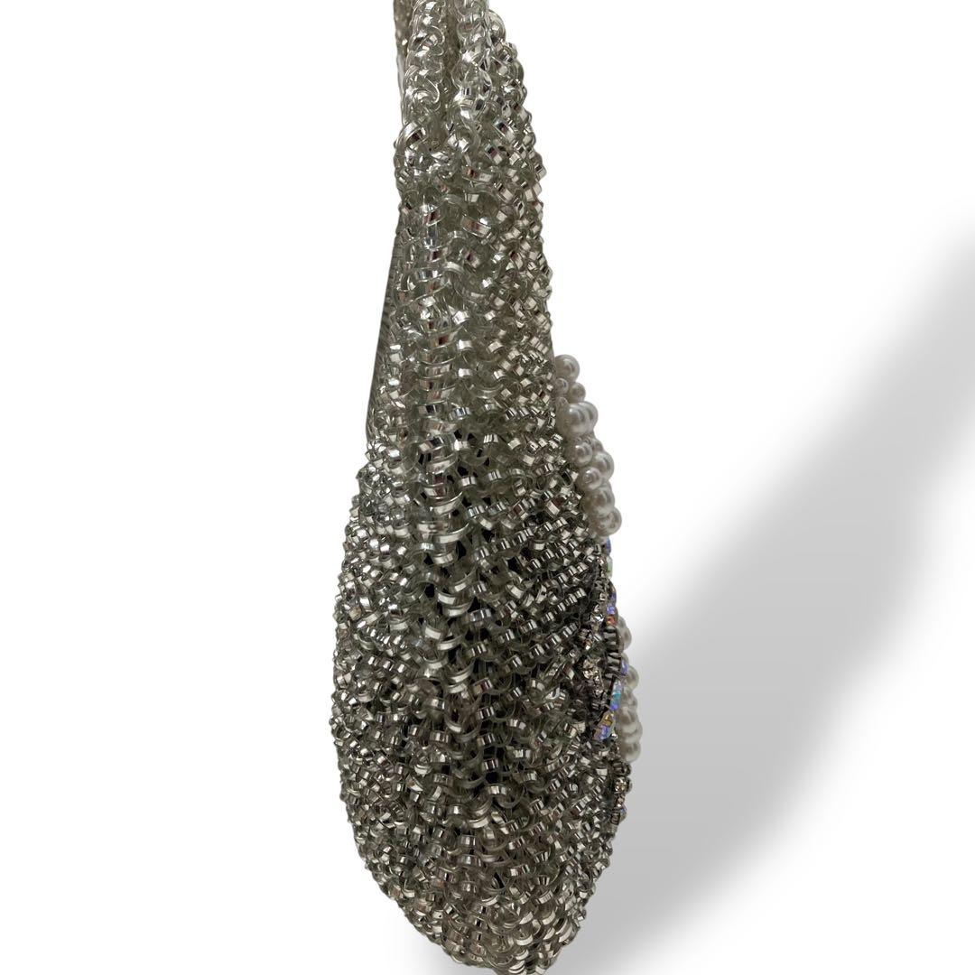 【極美品】アンテプリマ　ワイヤーバッグ　ハンド　リボン　ビジュー　パール　高級感