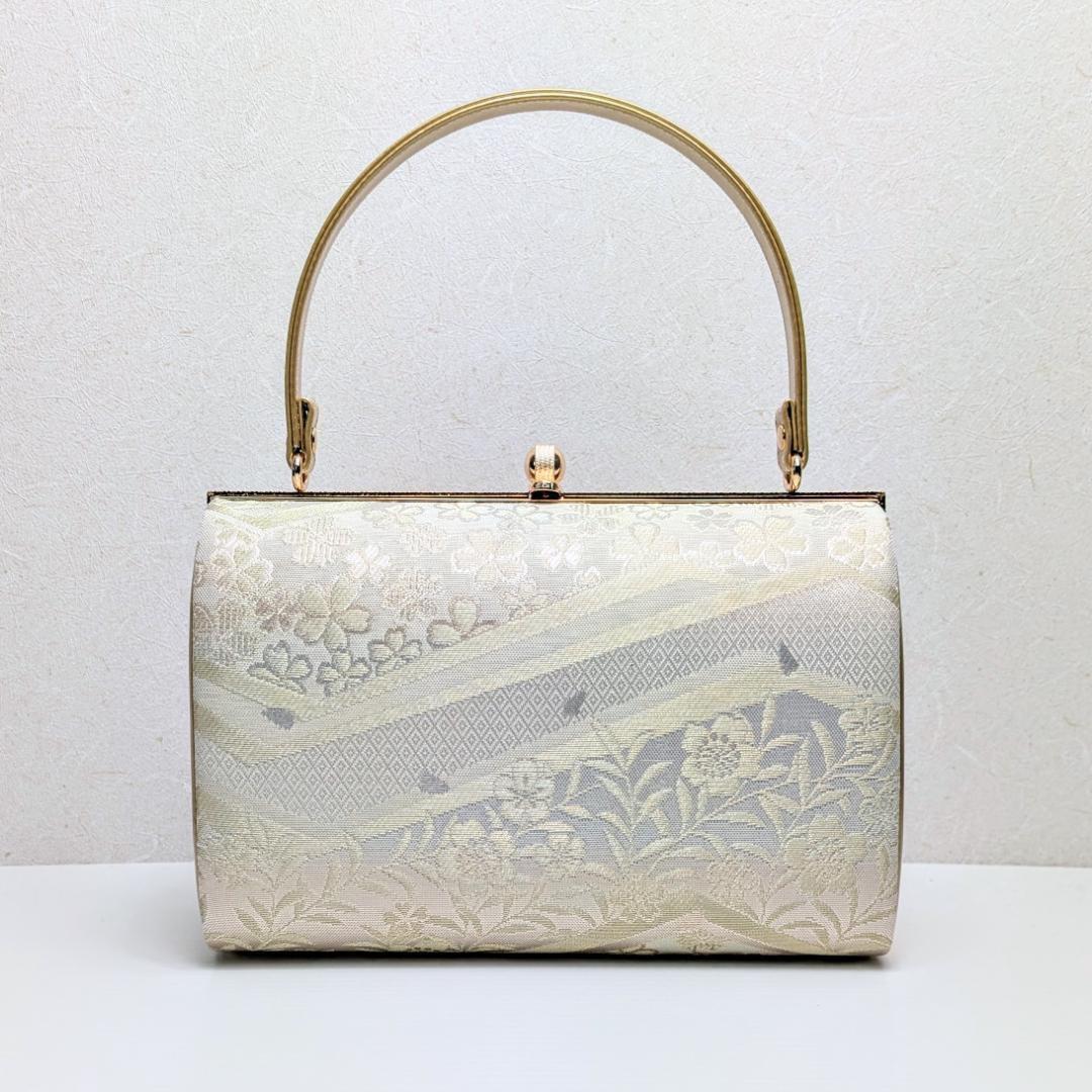 草履バッグセット ゴールド フォーマル 帯地 ゴールド S〜Lサイズ u777