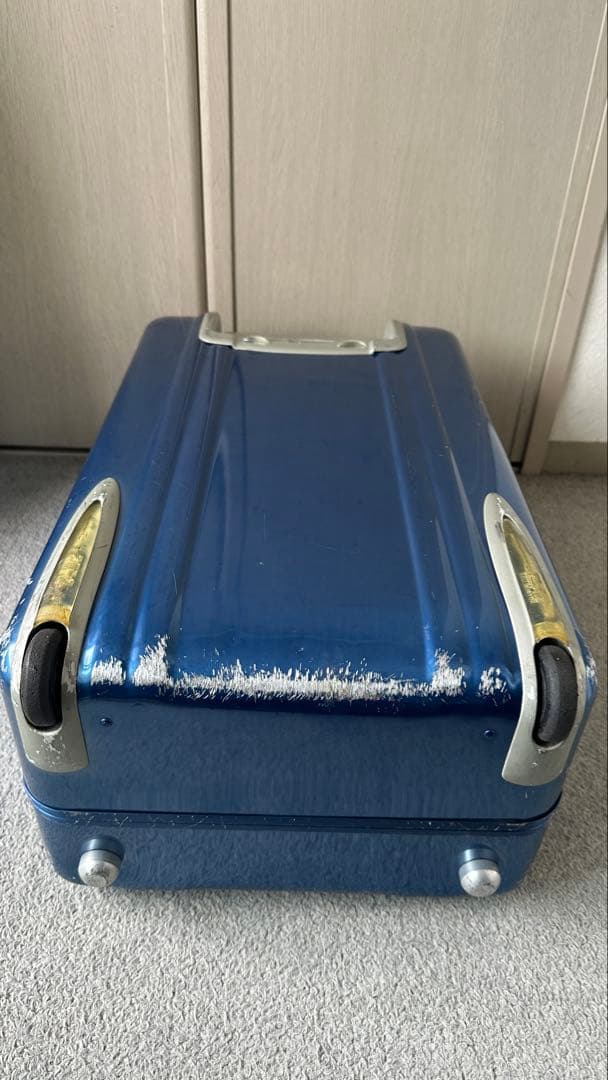 USA製 ゼロハリバートン アルミ キャリーケース ZR21 2輪 艶ありブルー