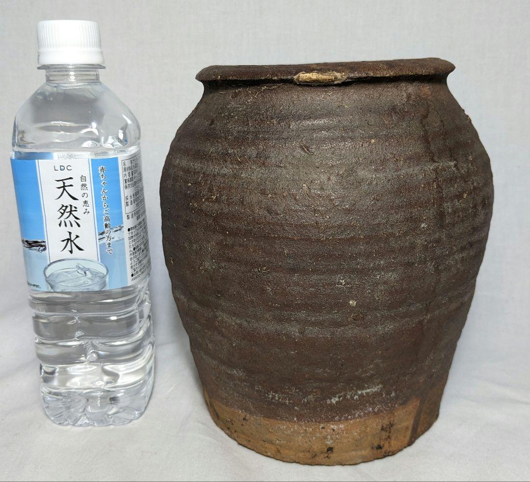 江戸中期 古越前 壺 越前焼 壷 置物 骨董品 種壺 コレクション アンティーク