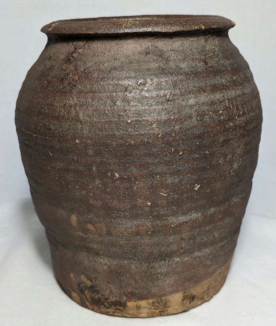 江戸中期 古越前 壺 越前焼 壷 置物 骨董品 種壺 コレクション アンティーク