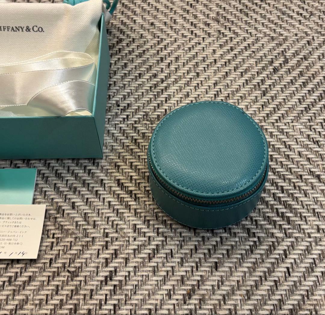 3*︎様 ティファニー レザー ラウンド ジュエリーケース