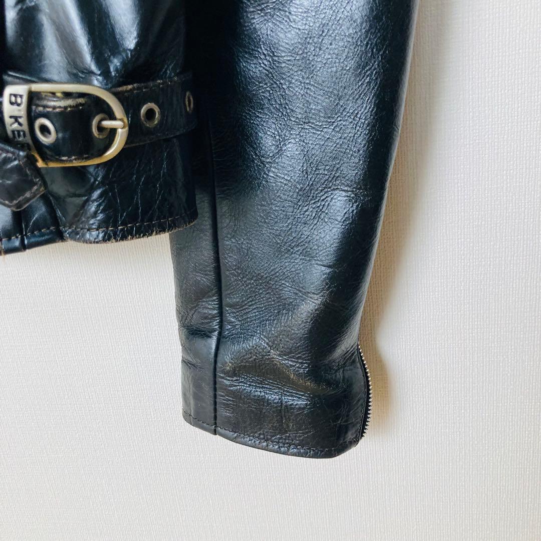 BIKERS モノトーン レーシング シングル ライダースジャケット