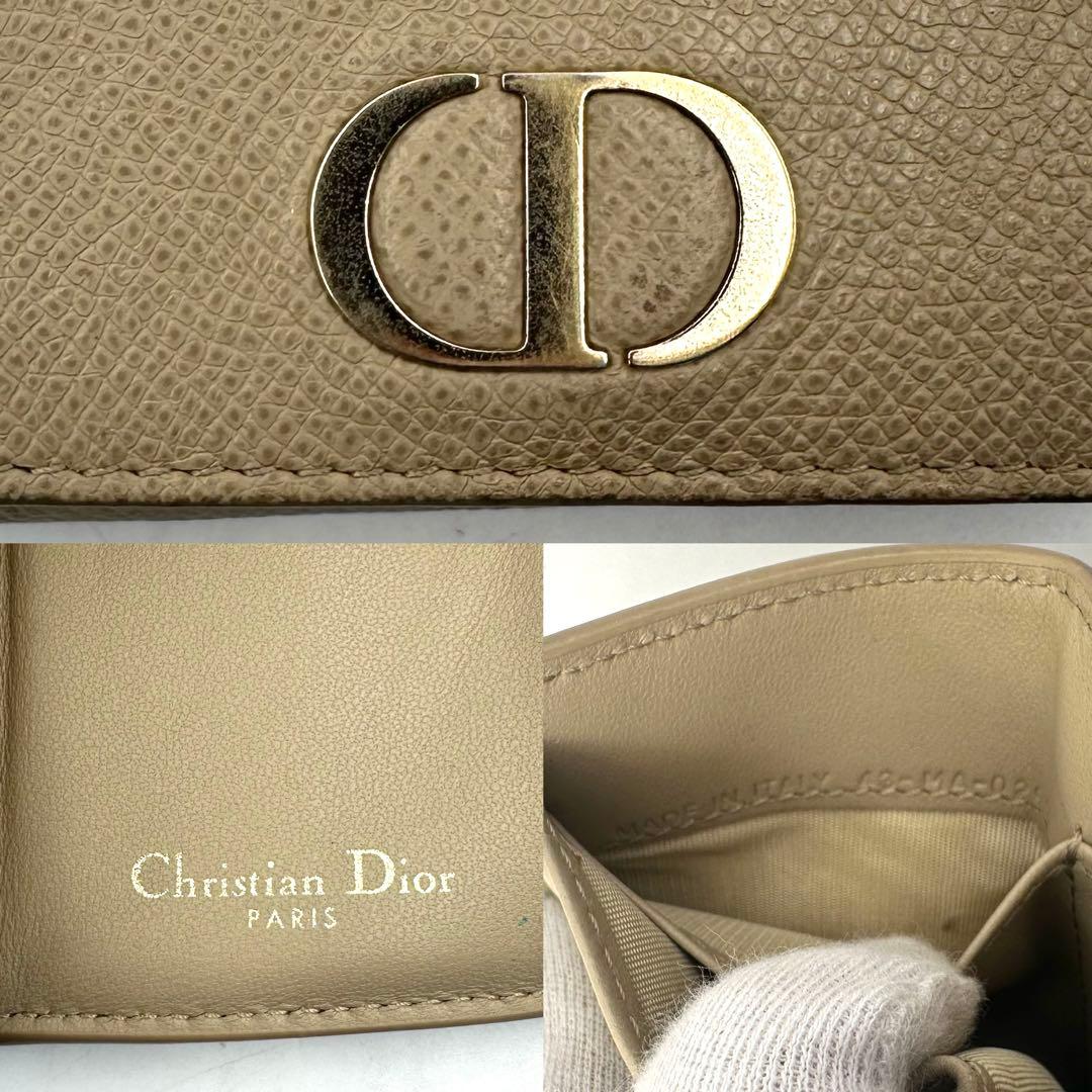 Christian Dior モンテーニュ ロータスウォレット 三つ折り財布