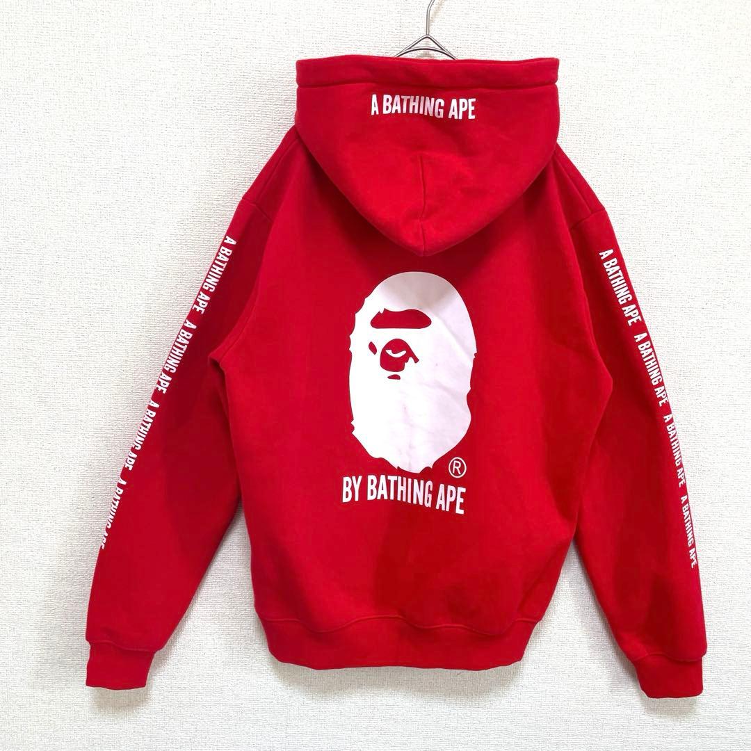 激レア アベイシングエイプ Champion コラボ パーカー 赤 M