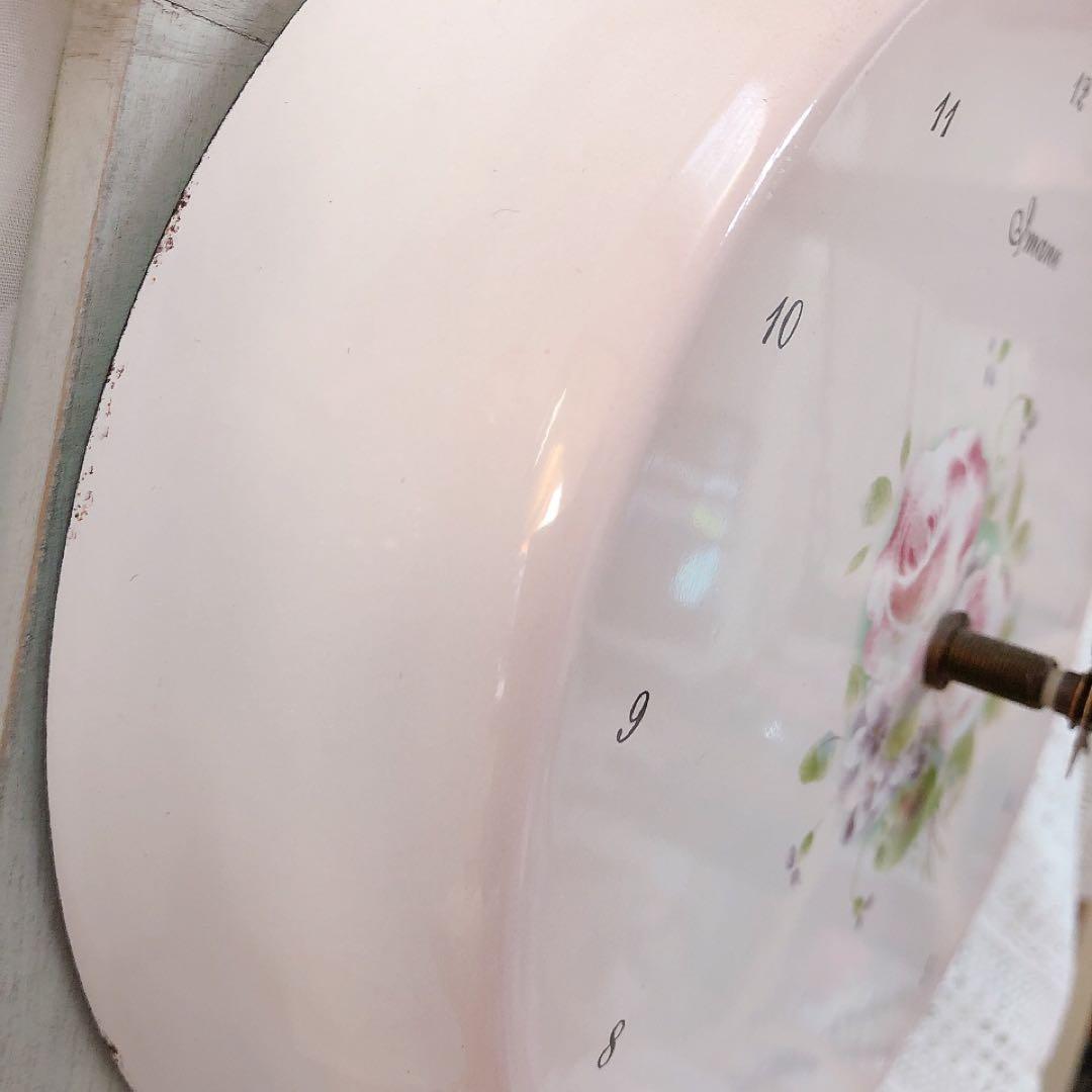 イマン オデットフライパン時計imane 琺瑯/ マニー フランフラン 掛け時計