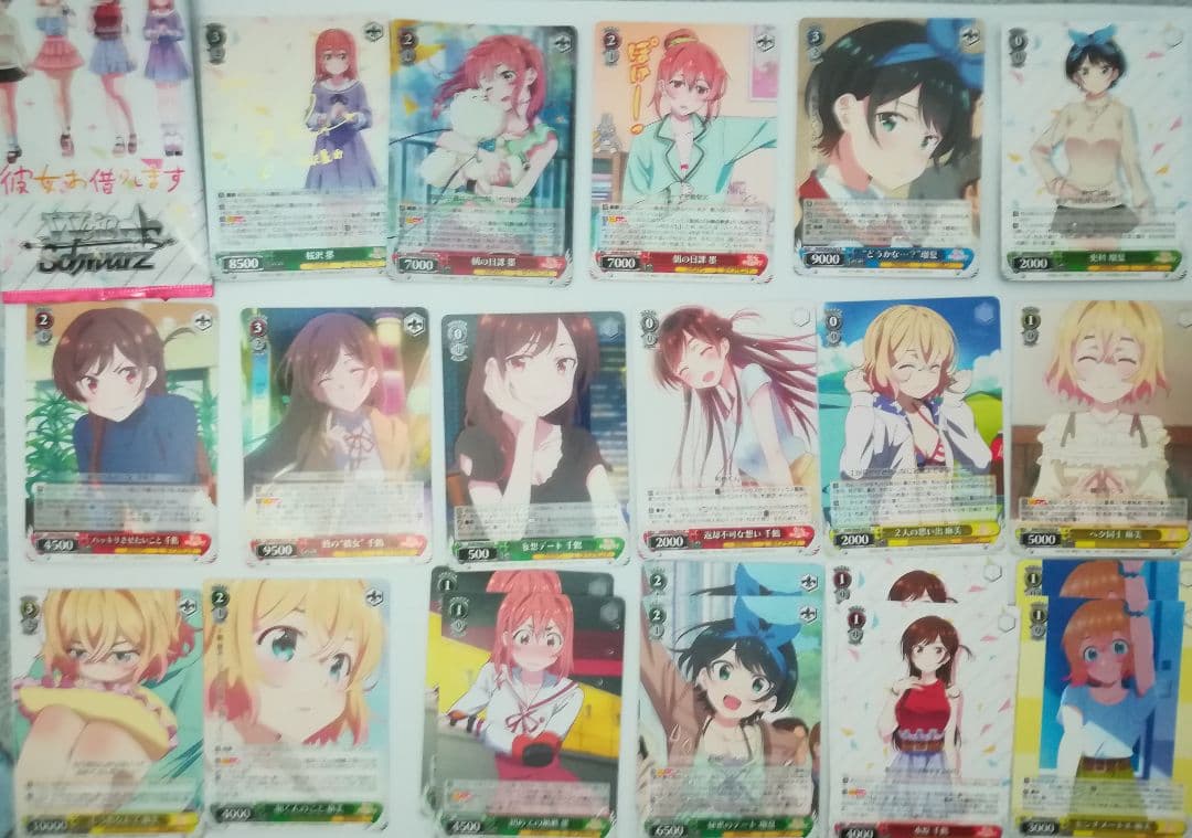 彼女お借りしますヴァイスシュバルツ　カノ借り　桜沢墨　桜沢墨箔押し　サインカード