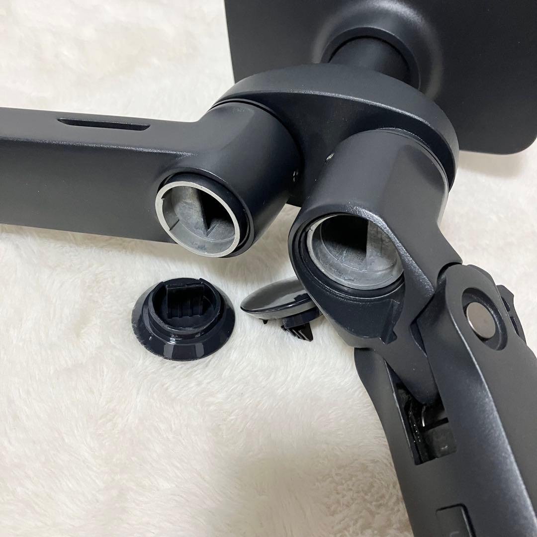 エルゴトロン デスク デュアル モニターアーム 横型 2画面 27インチ 黒