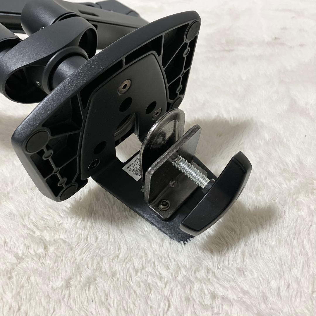 エルゴトロン デスク デュアル モニターアーム 横型 2画面 27インチ 黒