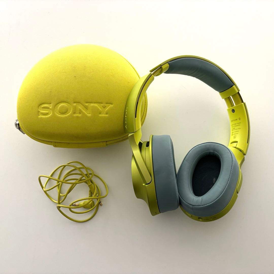 ソニー ヘッドホン SONY h.ear MDR-100ABN(Y)