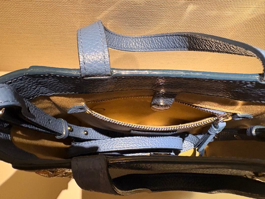 JIMMY CHOO ブルーショルダーバッグ